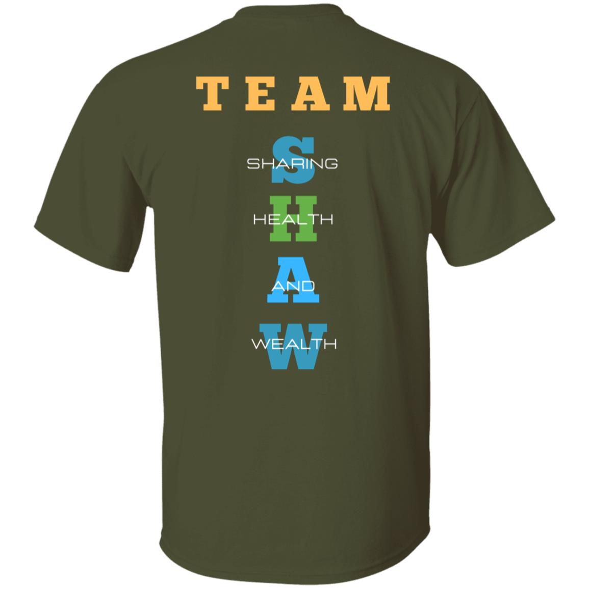 Free Sample Team Shaw on back (Front and back graphic)